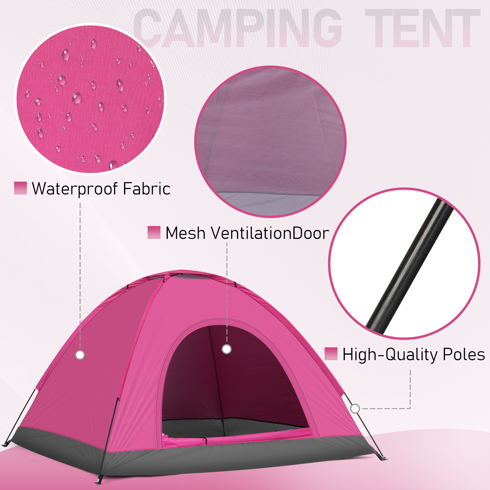 3 4 Person Camping Dome Tent W - đánh giá và giá Grow Tent 4X4