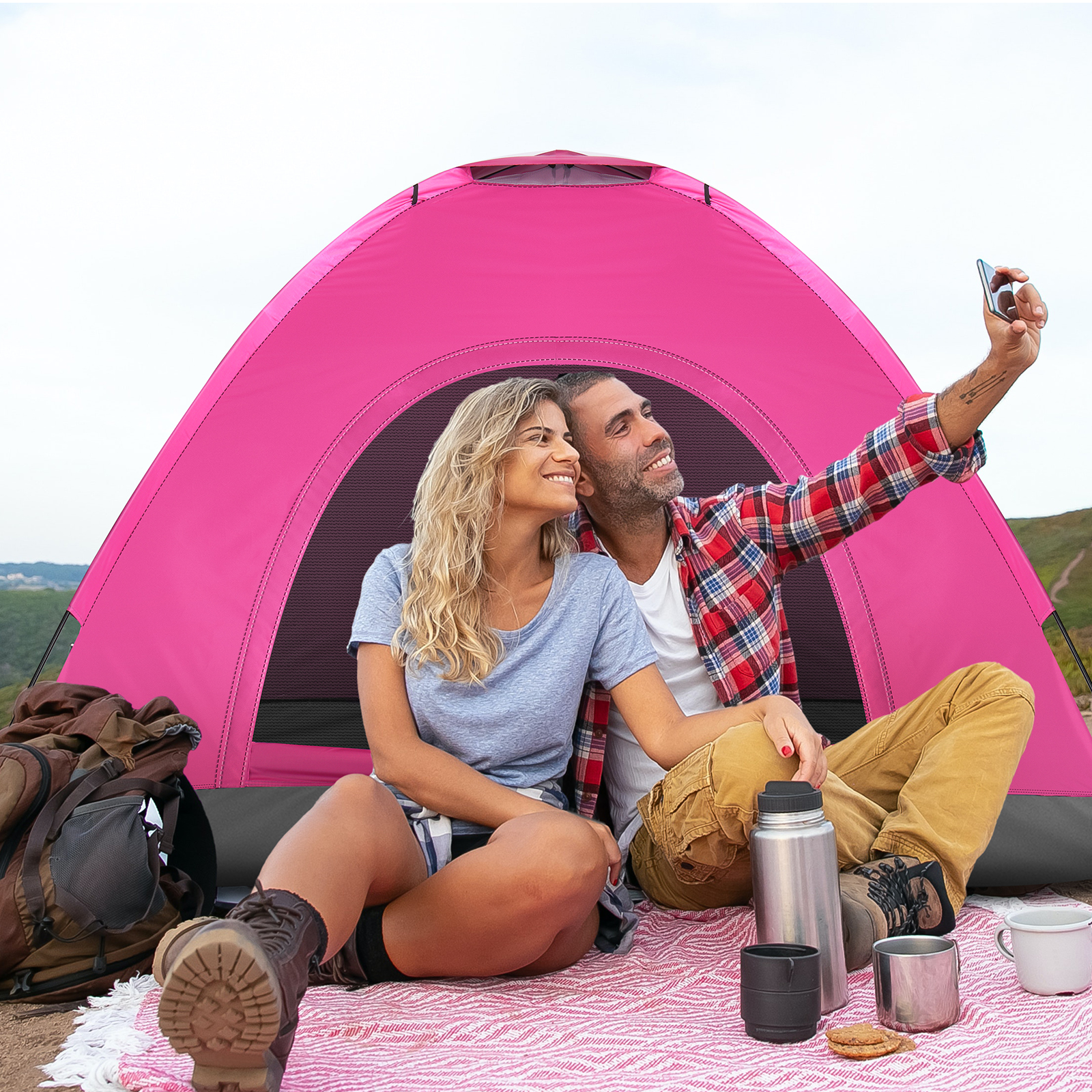 3 4 Person Camping Dome Tent W - đánh giá và giá Grow Tent 4X4