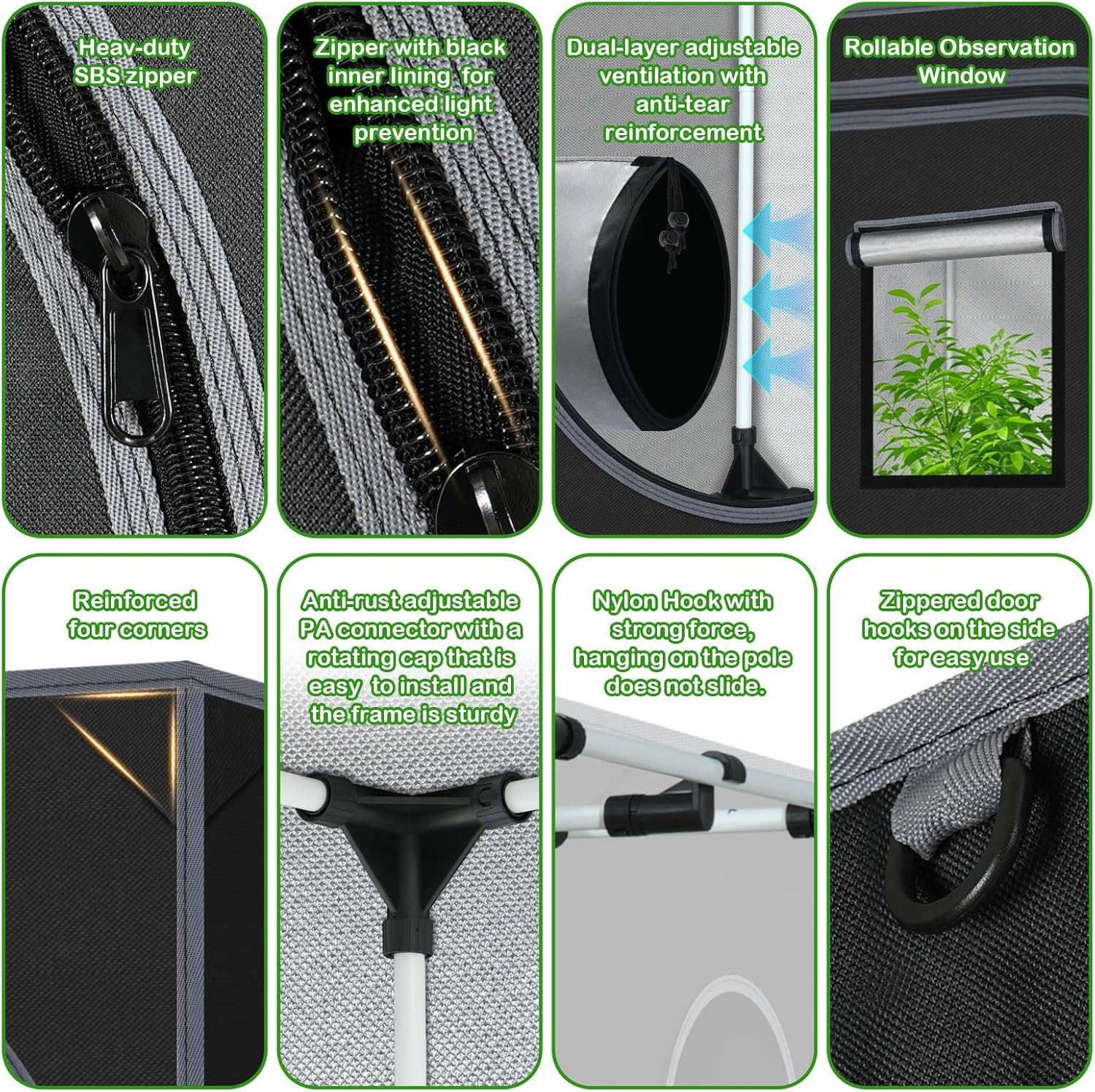 Grow Tent 48x48x78 for Indoor  - đánh giá và giá Grow Tent 4X4