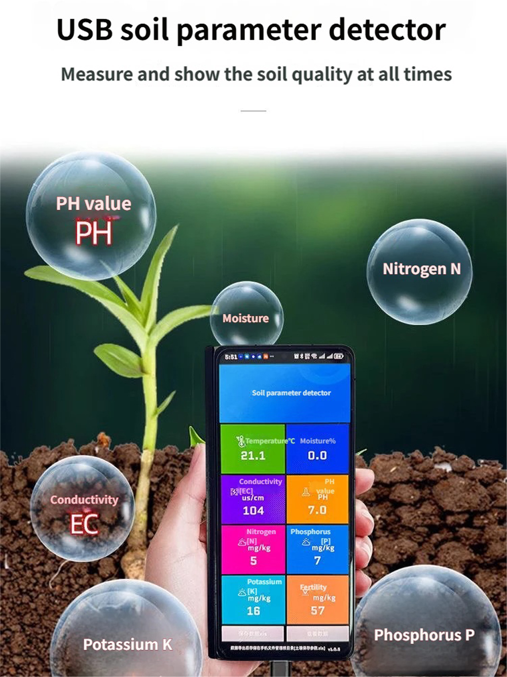 High Premium Soil Tester PH EC - đánh giá và giá Ec Meter Digital