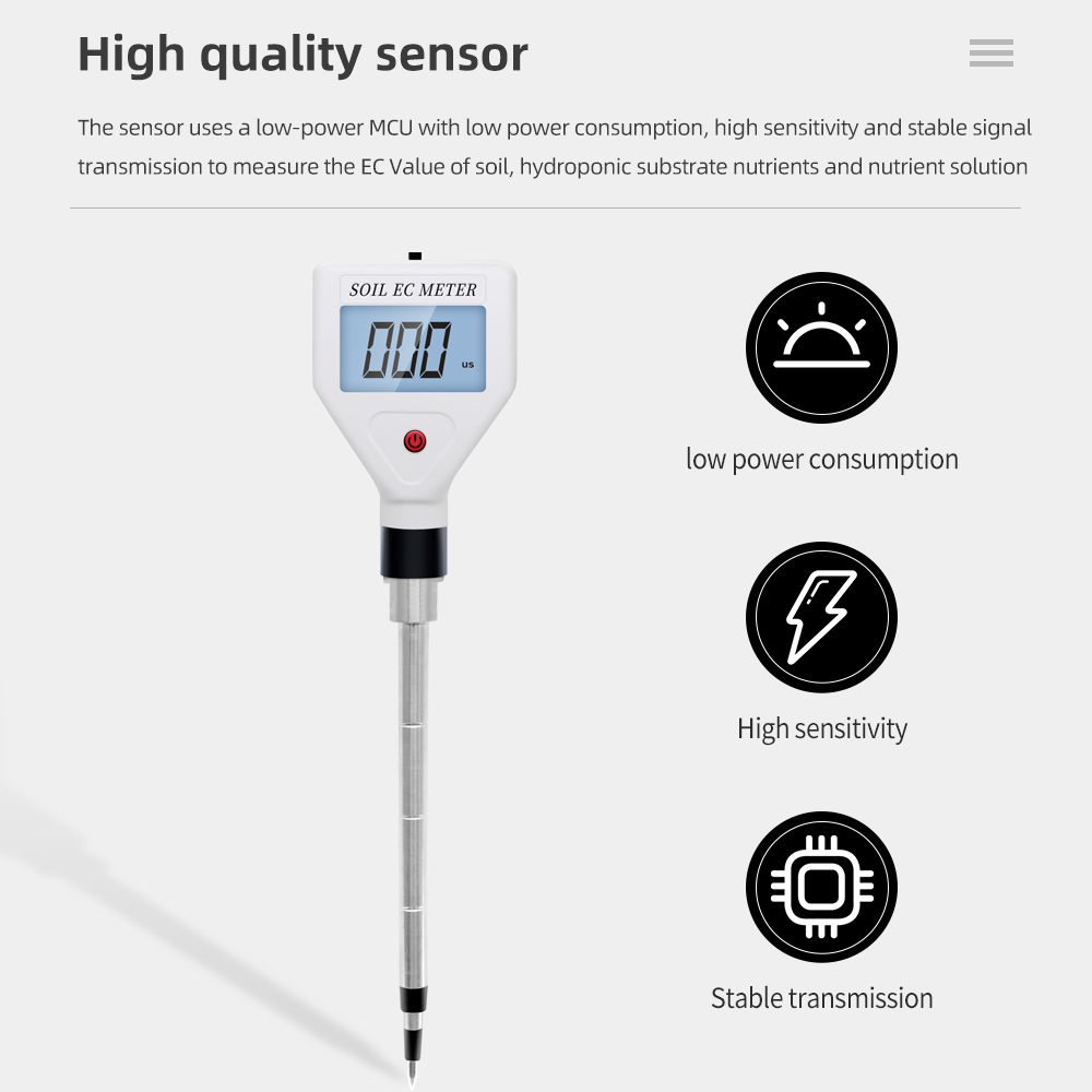 EC Tester Digital Soil Meter A - đánh giá và giá Ec Meter Digital