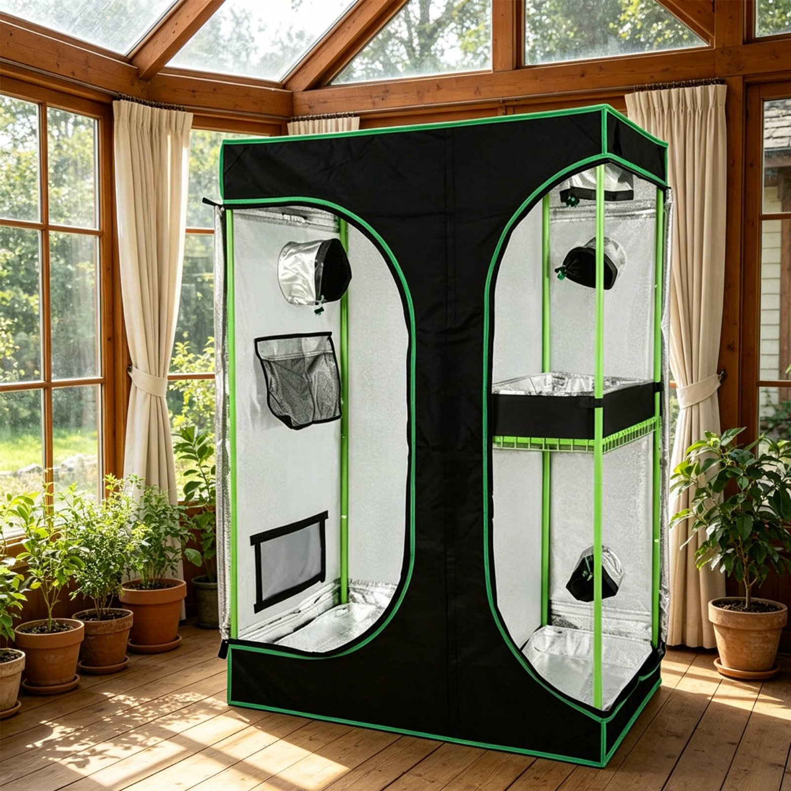 2-in-1 Grow Tent Lightproof Tw - đánh giá và giá Grow Tent 4X4