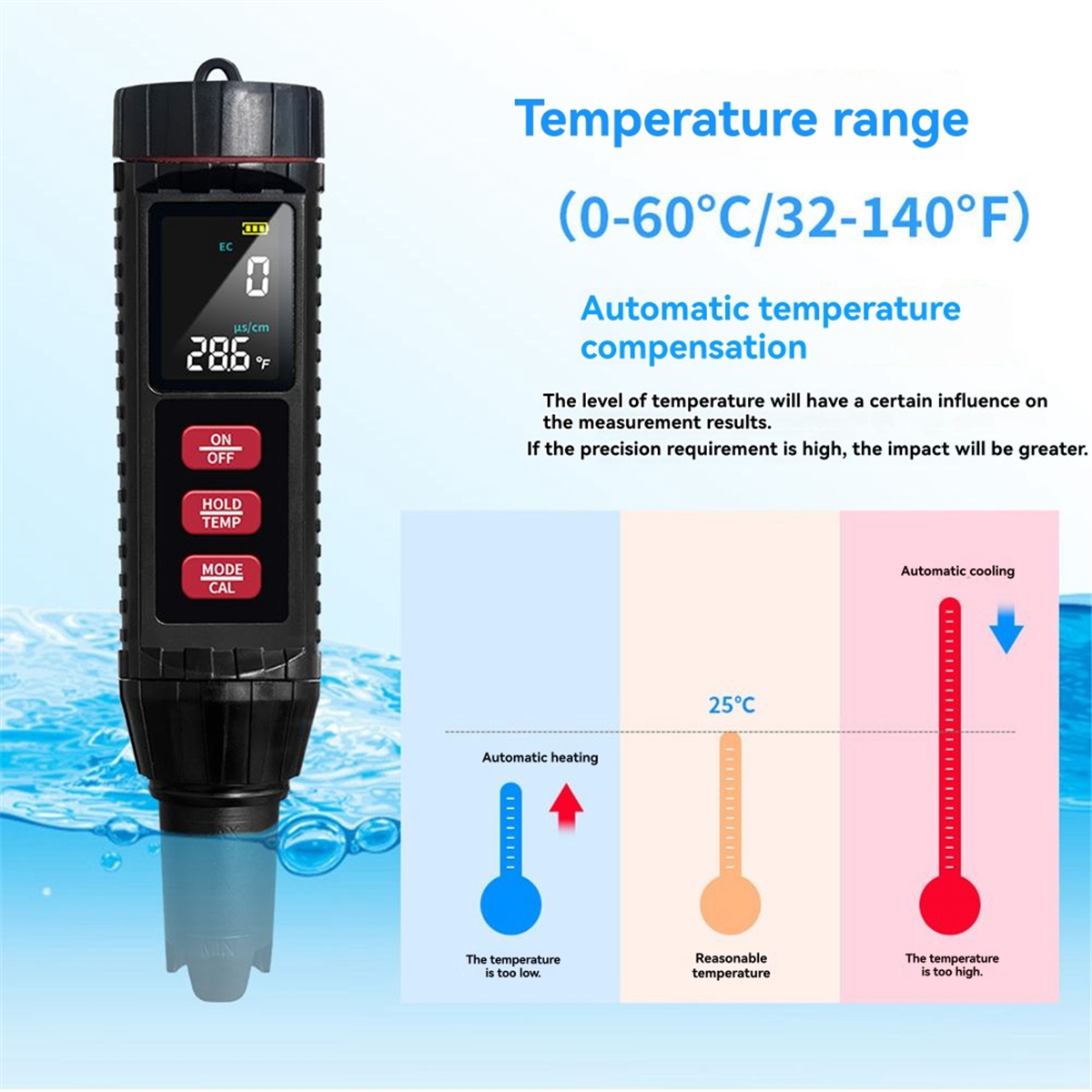 AA98 7 in 1 Digital Water Qual - đánh giá và giá Ec Meter Digital